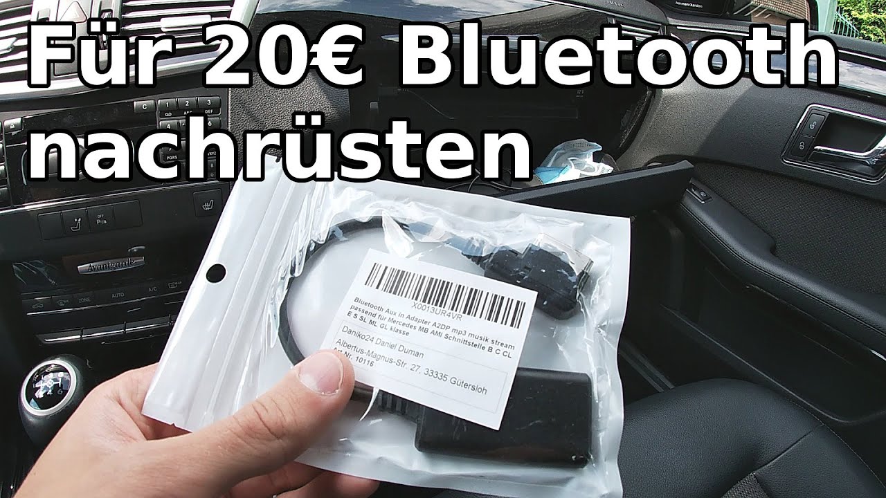 BlueMusic Bluetooth Adaptateur Audio Compatible avec Mercedes Classe A W169  W176 / B T245 W242/W246 / C W204/S204 C204 / E W212 /R W251 / S W221