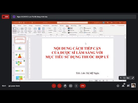 Video Dược Lâm Sàng 1 Bài 1 Cách tiếp cận của dược sĩ lâm... - youtube