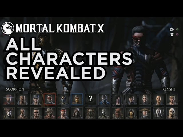 All Characters Revealed - Mortal Kombat X Official Roster 