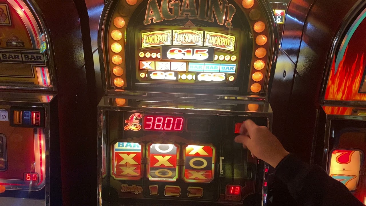 Fruit machine win again 30p play £15 jackpot 82 per cent YouTube