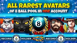 ALL RAREST AVATARS OF 8 BALL POOL IN ONE ACCOUNT || WORLD RECORD OF AVATAR COLLECTIONS !!! ❤️💯 screenshot 1
