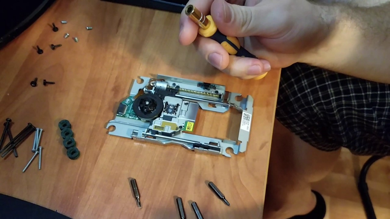 Замена линзы PS3 super slim - YouTube