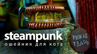 Steampunk ошейник для кота DIY Steampunk ошейник для кота DIY