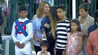 Tribute to Falero and presentation of apprentice jockeys