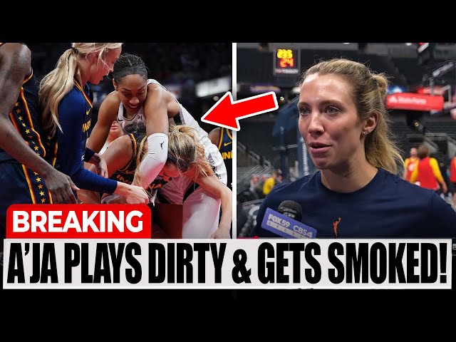 Lexie Hull DIDN'T HOLD BACK After A’Ja Wilson’s DIRTY PLAY - Indiana Fever DESTROY Las Vegas Aces