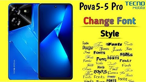 How to Change Font Style in Tecno Pova 5/5 Pro | Tecno Pova 5/5 Pro Font Style Change