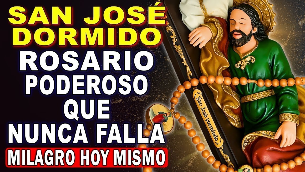 🙏SAN JOSÉ DORMIDO 🌙 TRES PETICIONES URGENTES ✨ ORACIÓN PODEROSA CON MILAGRO EN 3 DÍAS