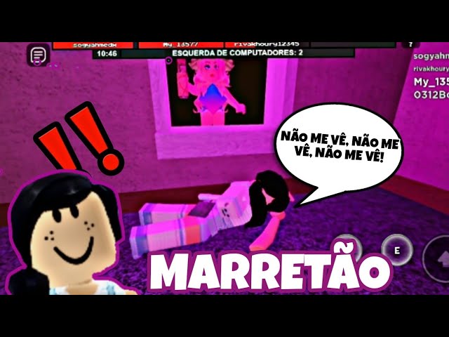 O MARRETÃO AMASSOU MINHA CABEÇA NO ROBLOX!! (Flee the Facility) 