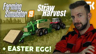 STRAW HARVEST ADDON & EASTER EGG! | Farming Simulator 19