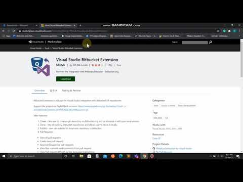 Video: Làm cách nào để sử dụng tiện ích mở rộng bitbucket trong Visual Studio?