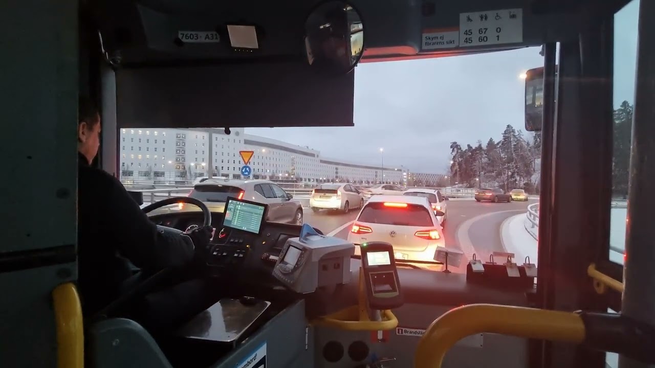 Sweden- Stockholm- Ride With-Bus 514- From- Kista To Rinkeby Centrum-SCANIA OMNILINK#174