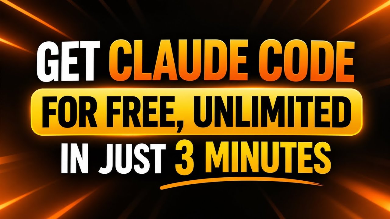 Claude Code Free, Unlimited access tutorial - YouTube