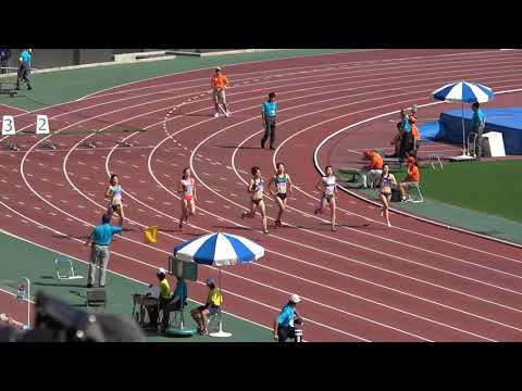 Nat'l Corp2018 Women's 100m heat2 Kana ICHIKAWA11.85(-1.0) 市川華菜 寺井美穂 土井杏南