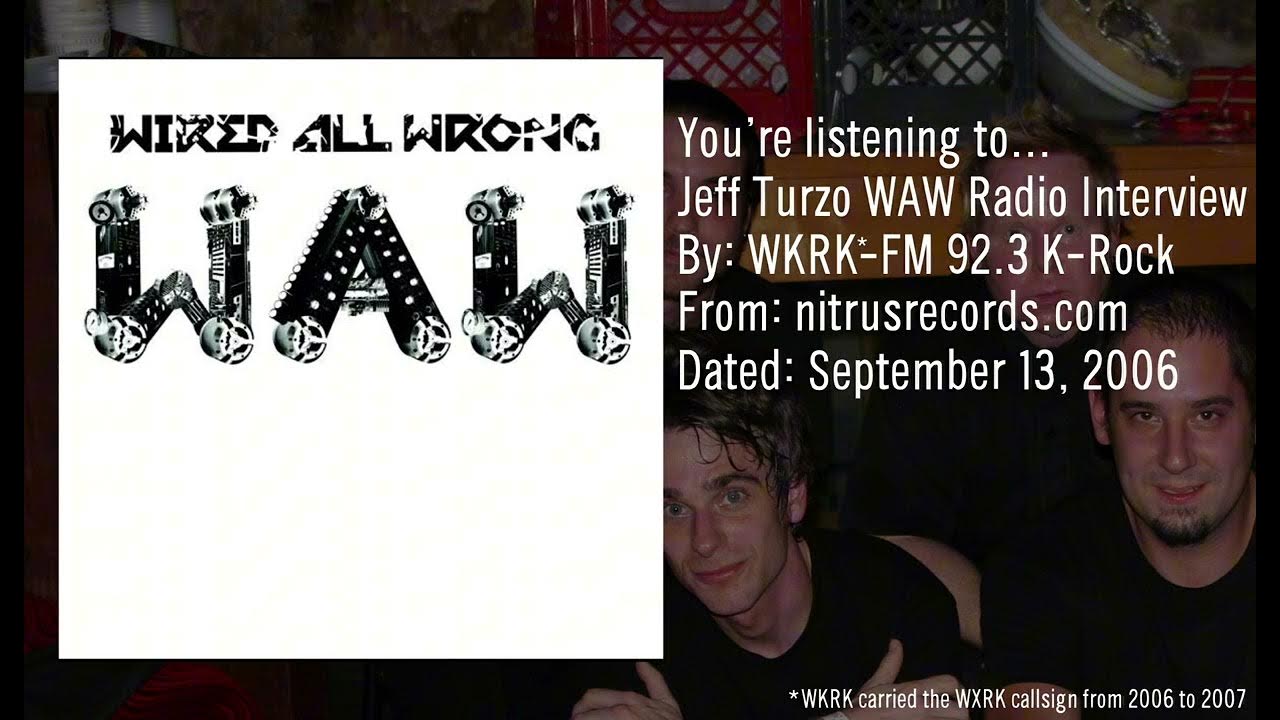 Wkrk fm jeff turzo waw radio interview 92 3 k rock september 13