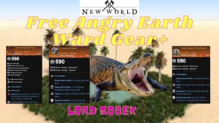 New World-Free Angry Earth Ward Gear plus Great axe and Legendary Chest from Lord Sobek