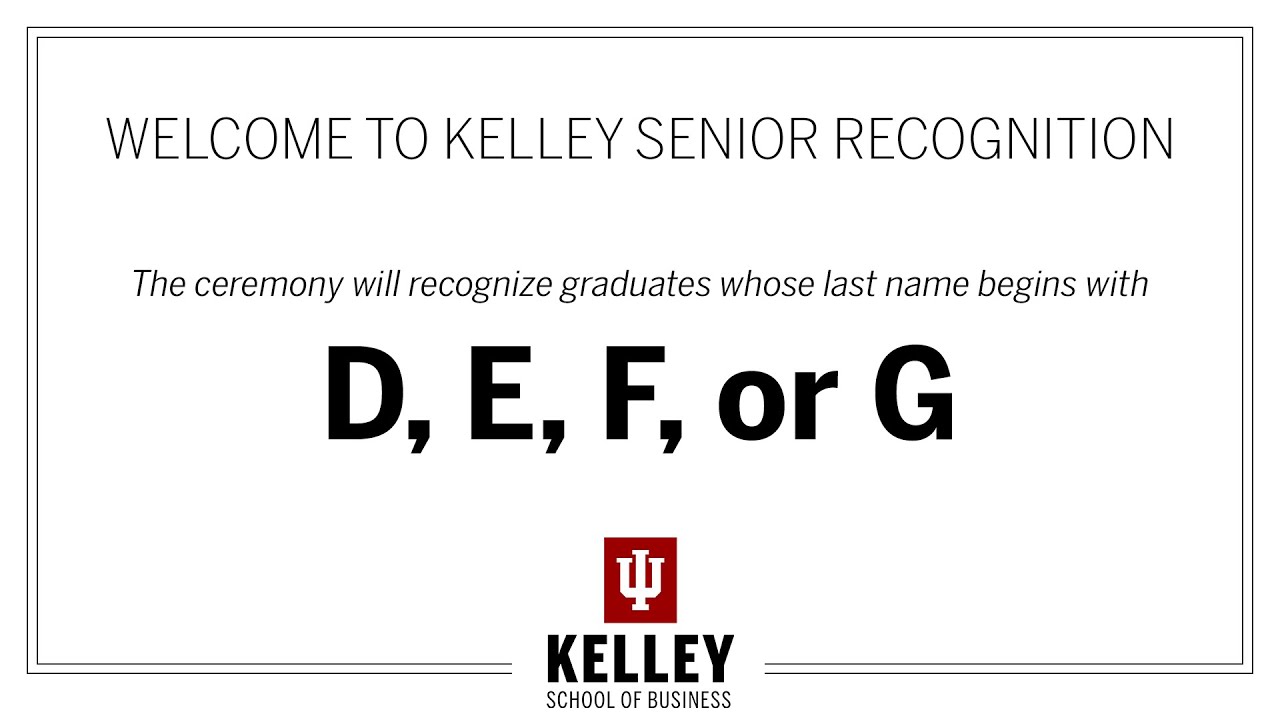May 2021 Senior Recognition – Virtual Ceremony for Last Names D through G