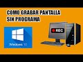 Como Grabar la Pantalla de Tu PC sin Programas en Windows 10 (2020 Full HD)