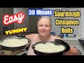 The BEST Sourdough Discard Cinnamon Rolls || Only Takes 30 Minutes ‼️