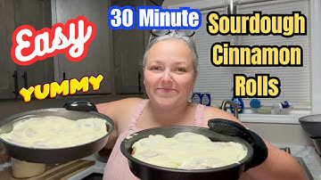 The BEST Sourdough Discard Cinnamon Rolls || Only Takes 30 Minutes ‼️