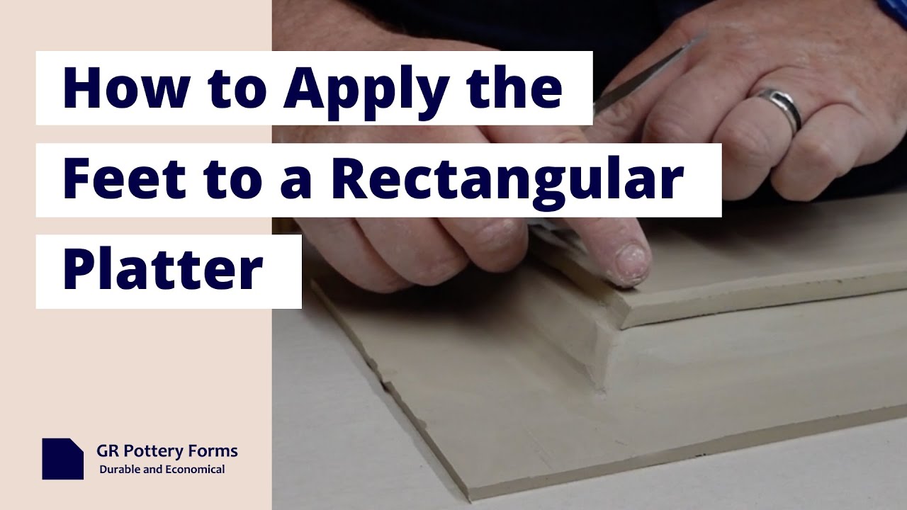 How to Apply the Feet to a Rectangular Platter
