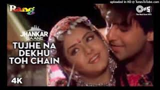 Tujhe Na Dekhu Toh Chain (Jhankar) Divya Bharti _ Kumar Sanu_ Alka Yagnik _ Rang _ Kahin Mujhe Pyaar