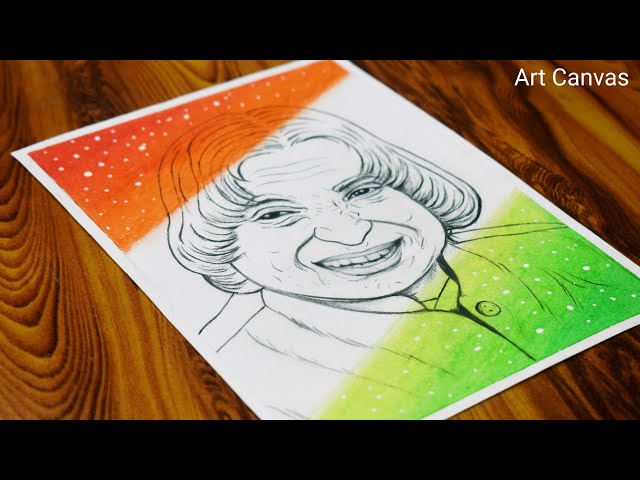 Dr. A P J Abdul Kalam Sketch by Chinmay Bhave | Abdul kalam, Sketches easy,  Sketches