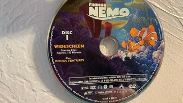 Finding Nemo DVD Menu Walkthrough (Disc 1)