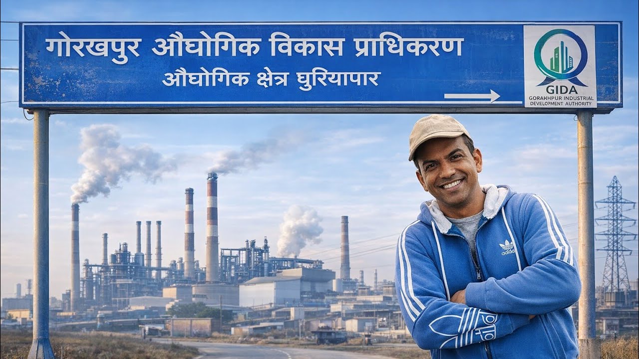 Greater GIDA dhuriapar में substation नाले और रोड़ का काम यानि इंडस्ट्रियल एरिया बनाने का काम शुरू 