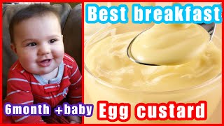 Egg custard recipe for 6+month baby/healthy and weight gain baby food#eggcustard #babyfood screenshot 4