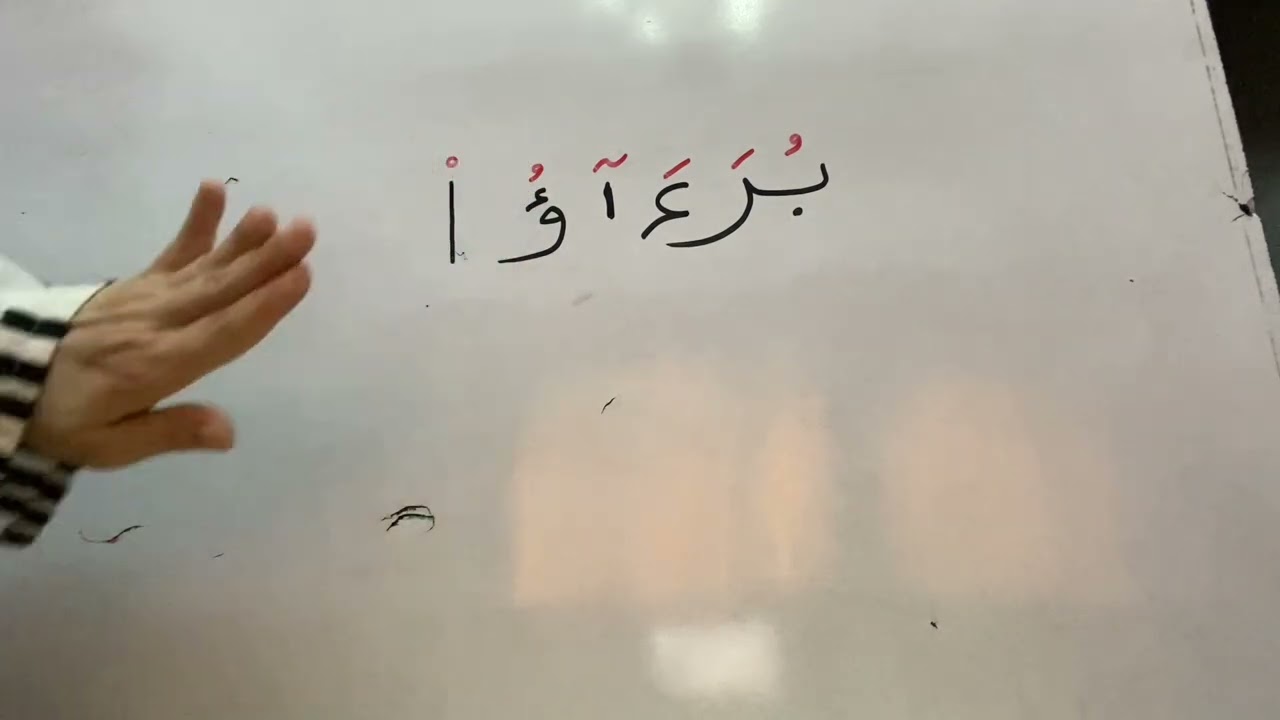 💐💐📣أنواع المدود الموجوده في كلمة بُرَآؤ💐💐📣