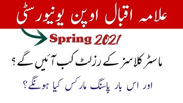 Aiou Spring 2021 MA MSC Final Result Expected Date ll Aiou Workshop Marks ll Aiou Advertisement