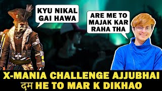 X-Mania Challenge Ajjubhai, दम he to Mar K Dikhao | Funny Moments | Free Fire Highlights #shorts