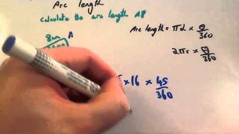 Arc Length - Corbettmaths