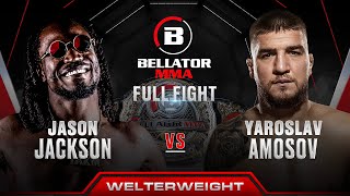 Jason Jackson vs Yaroslav Amosov (Welterweight Title Bout) | Bellator 301 Full Fight