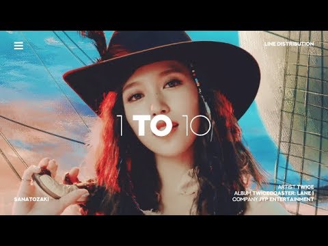 Twice 트와이스 1 To 10 Line Distribution Youtube