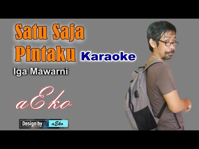 Satu Saja Pintaku (Karaoke)-Iga Mawarni Cover aEko class=