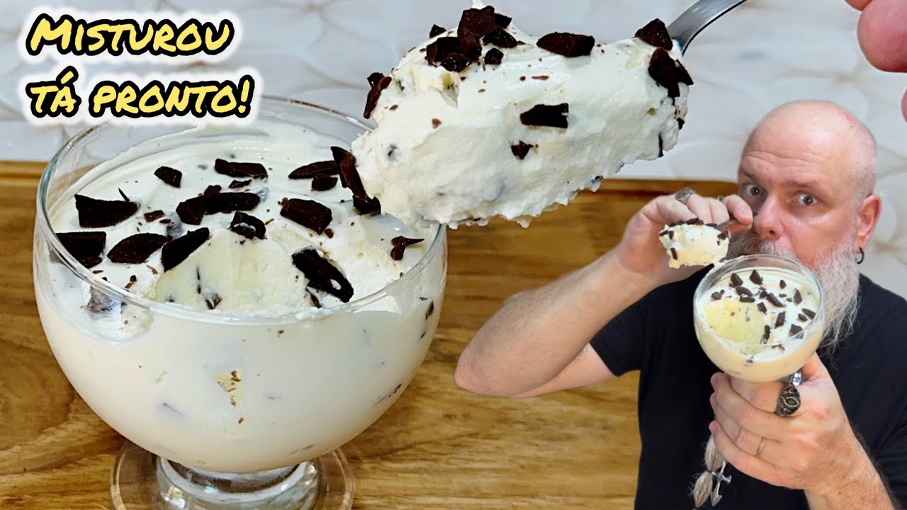 SEM LEITE CONDENSADO - SEM ADIÇÃO DE AÇÚCAR - APENAS 3 INGREDIENTES