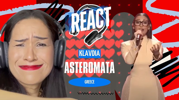 Reaction Klavdia - Asteromáta | Greece 🇬🇷 | National Final Performance