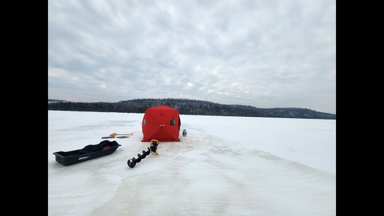 ICE FISHING FIRST TIME OUT + FIXING ICE AUGER 