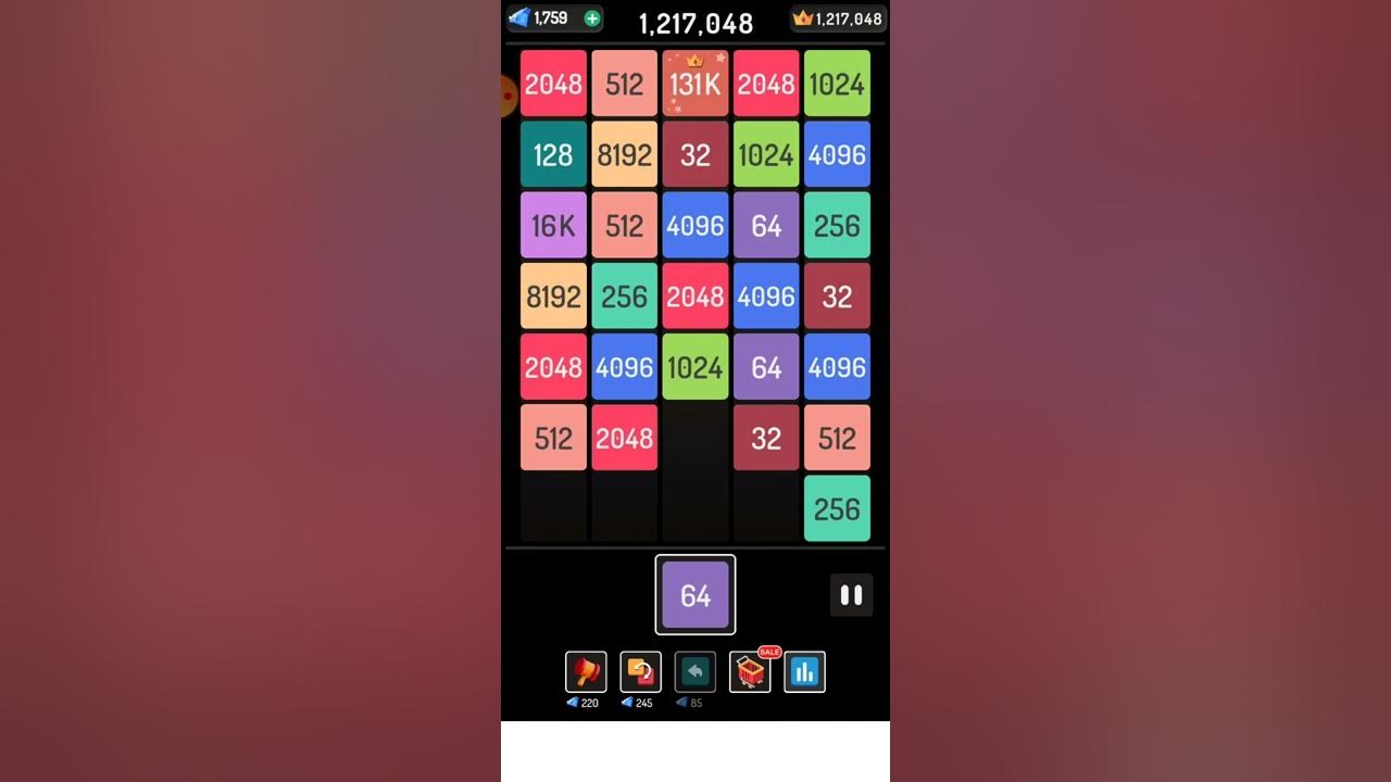 how to play X2 blocks merge puzzle 2048 highest score by Usama gt