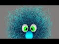 Illustrator funny chaotic hairy character in Adobe illustrator CC 2018