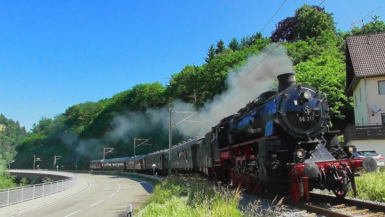 Murgtäler mit 111 189  & Dampfsonderzug mit 58 311 auf der Murgtalbahn