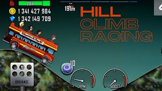 Tourist bus in the Jupiter | Hill climb racing gameplay
