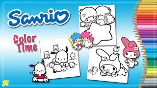 Coloring My Melody Little Twin Stars Pochacco Coloring Pages | Kiddie Playtime
