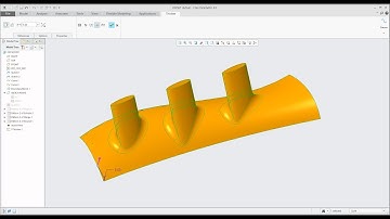 PTC Creo 4.0 tutorial: Pattern of Surface features