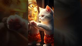 القط مياو بندق راح المتحف المصري الكبير مع ماما وبابا 😺#cat #قطط #ai