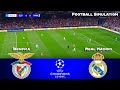 SL Benfica vs Real Madrid - UEFA Champions League 2025 | PES 21 Simulation