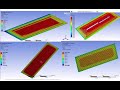 CFD simulations on cooling a PV panel in Ansys coupling 2 way FSI in Fluent & steady state thermal