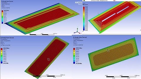 CFD simulations on cooling a PV panel in Ansys coupling 2 way FSI in Fluent & steady state thermal