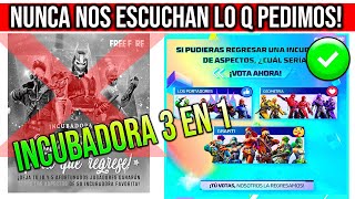 OFICIAL REGRESA INCUBADORA 3 EN 1 A FREE FIRE LATAM POR EL 6 ANIVERSARIO CALENDARIO RECOMPENSAS 2023